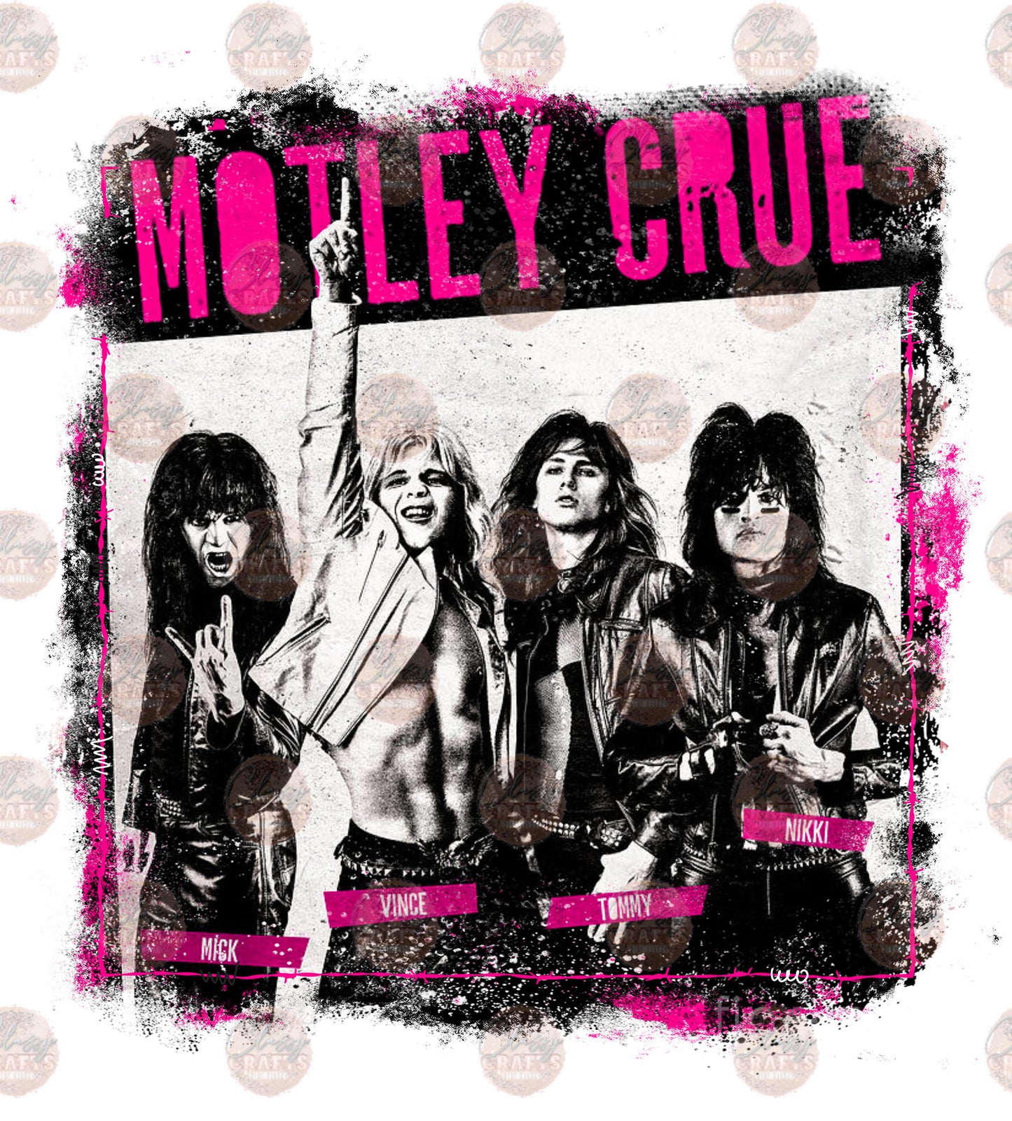 M.C. Hot Pink Transfer