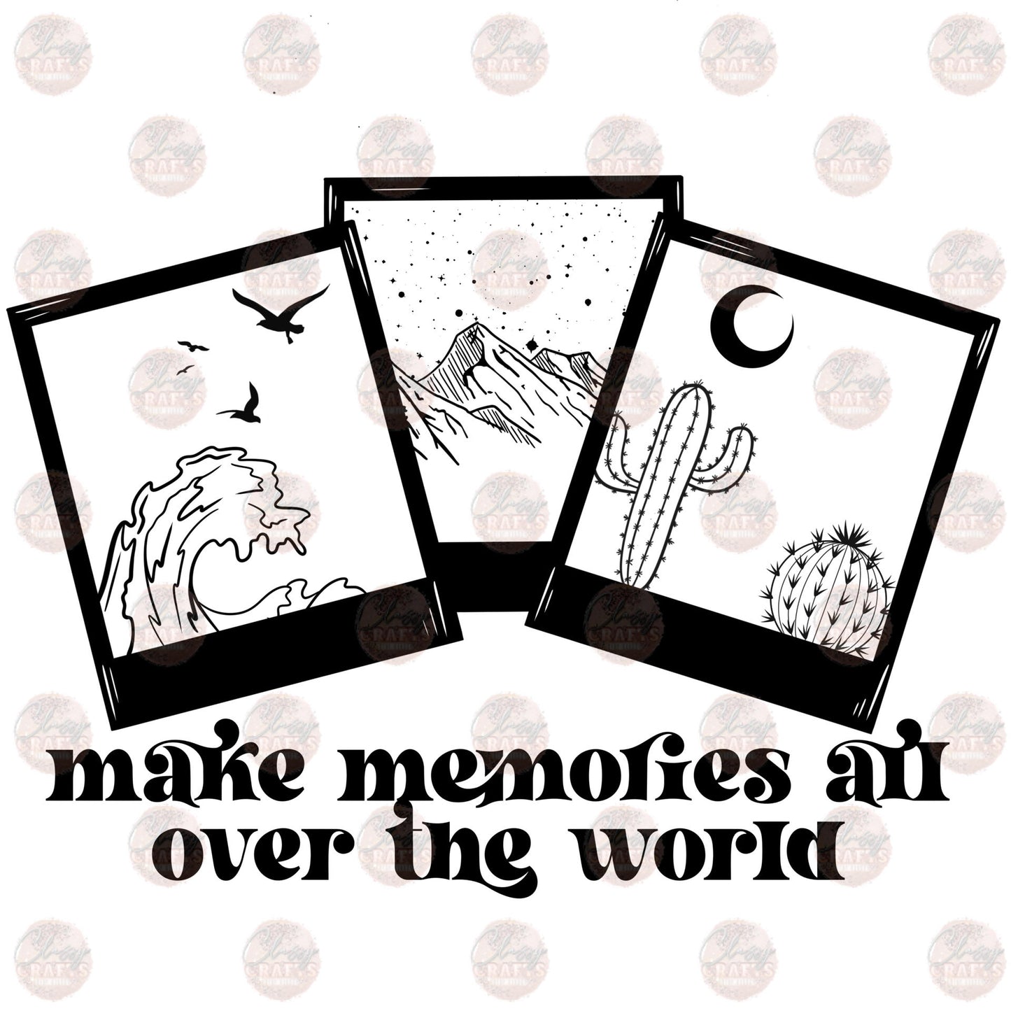 Make Memories Black Transfer