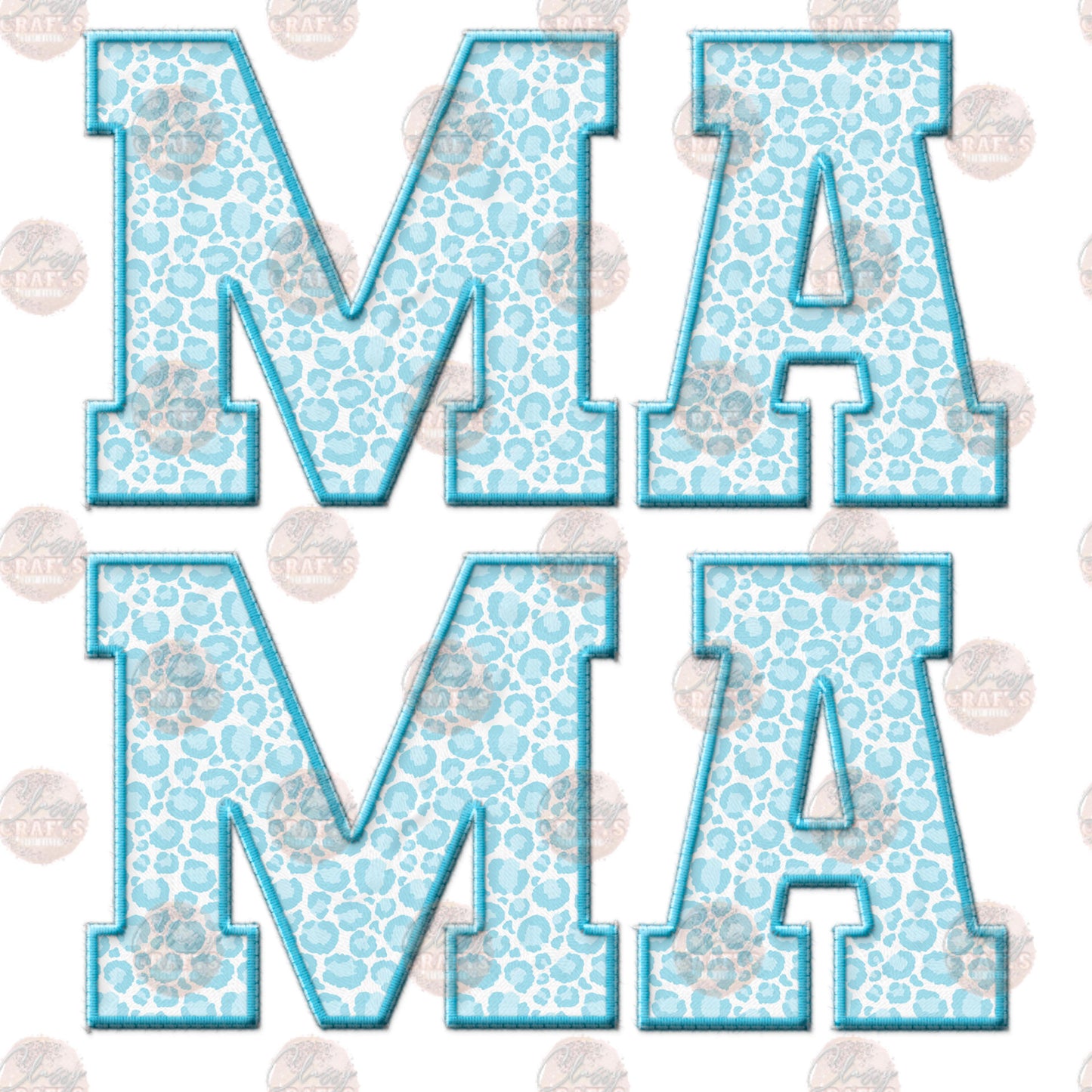 Blue Cheetah Mama Transfer