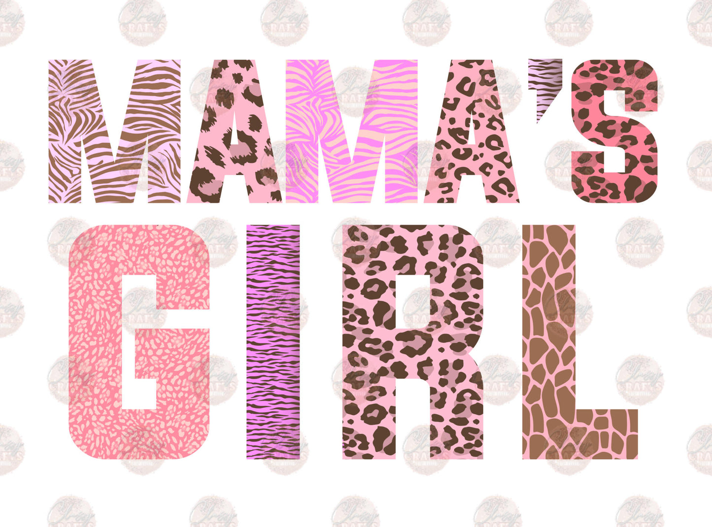 Mamas Girl Animal Print- Sublimation Transfer