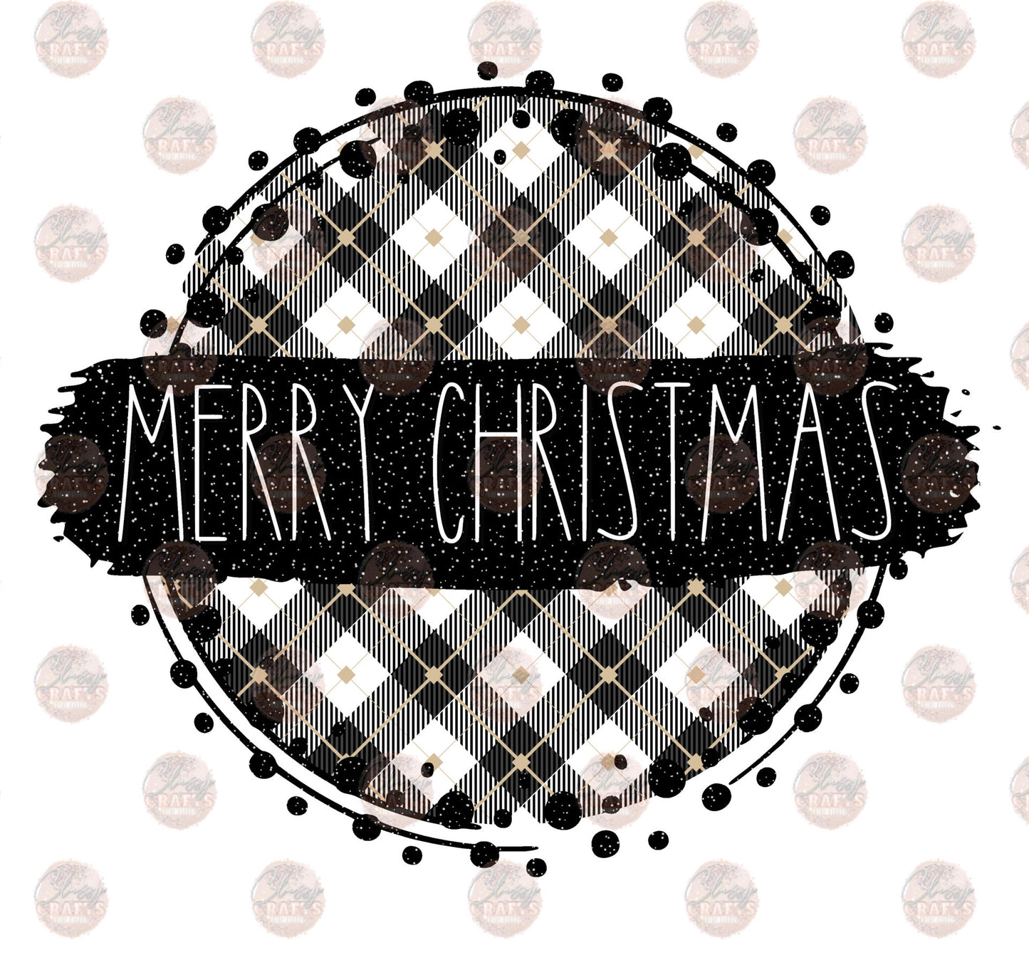 Merry Christmas Circle 2 Transfer