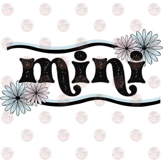 Mini Floral Waves Transfer