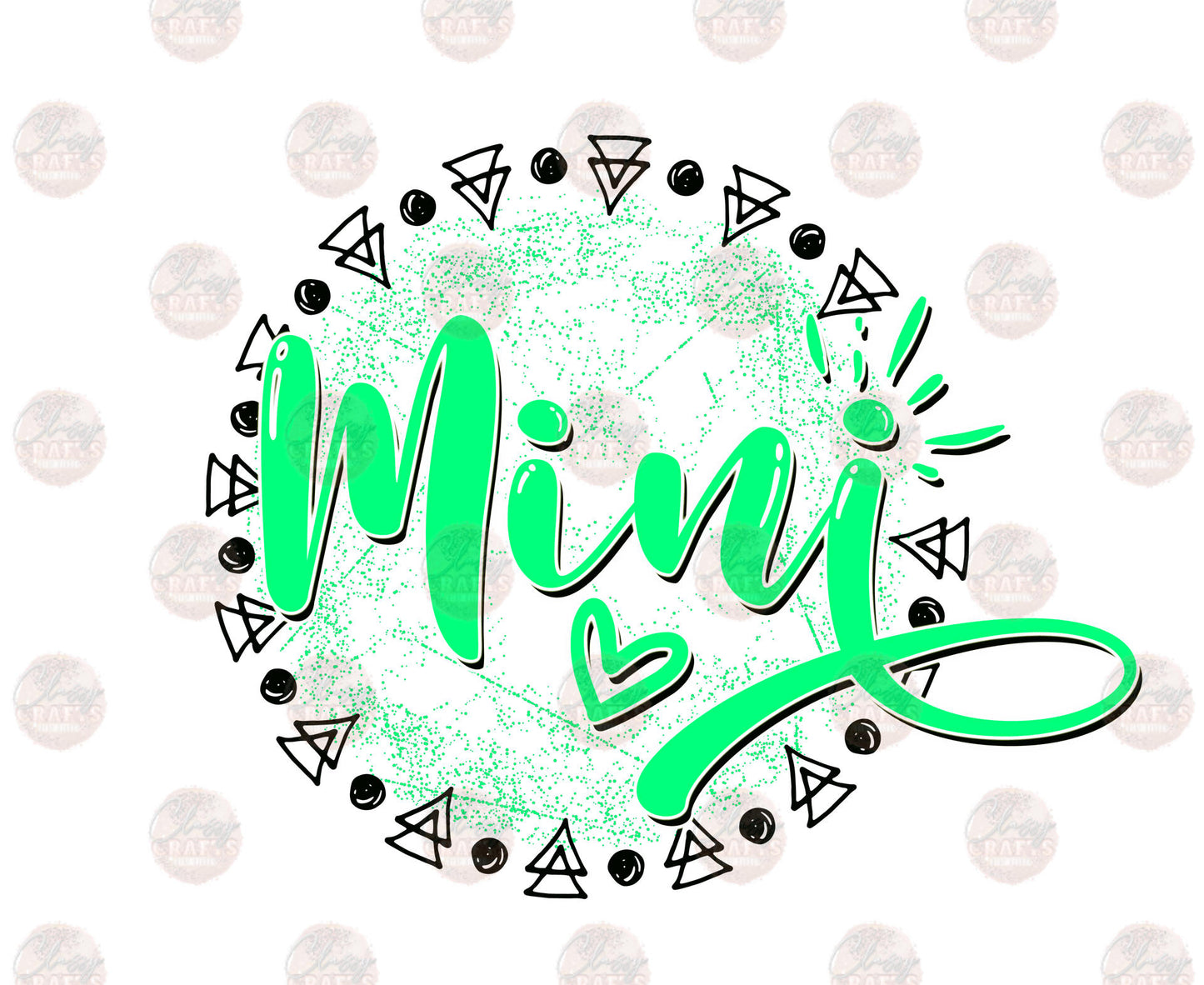 Mini Green Triangle Transfer