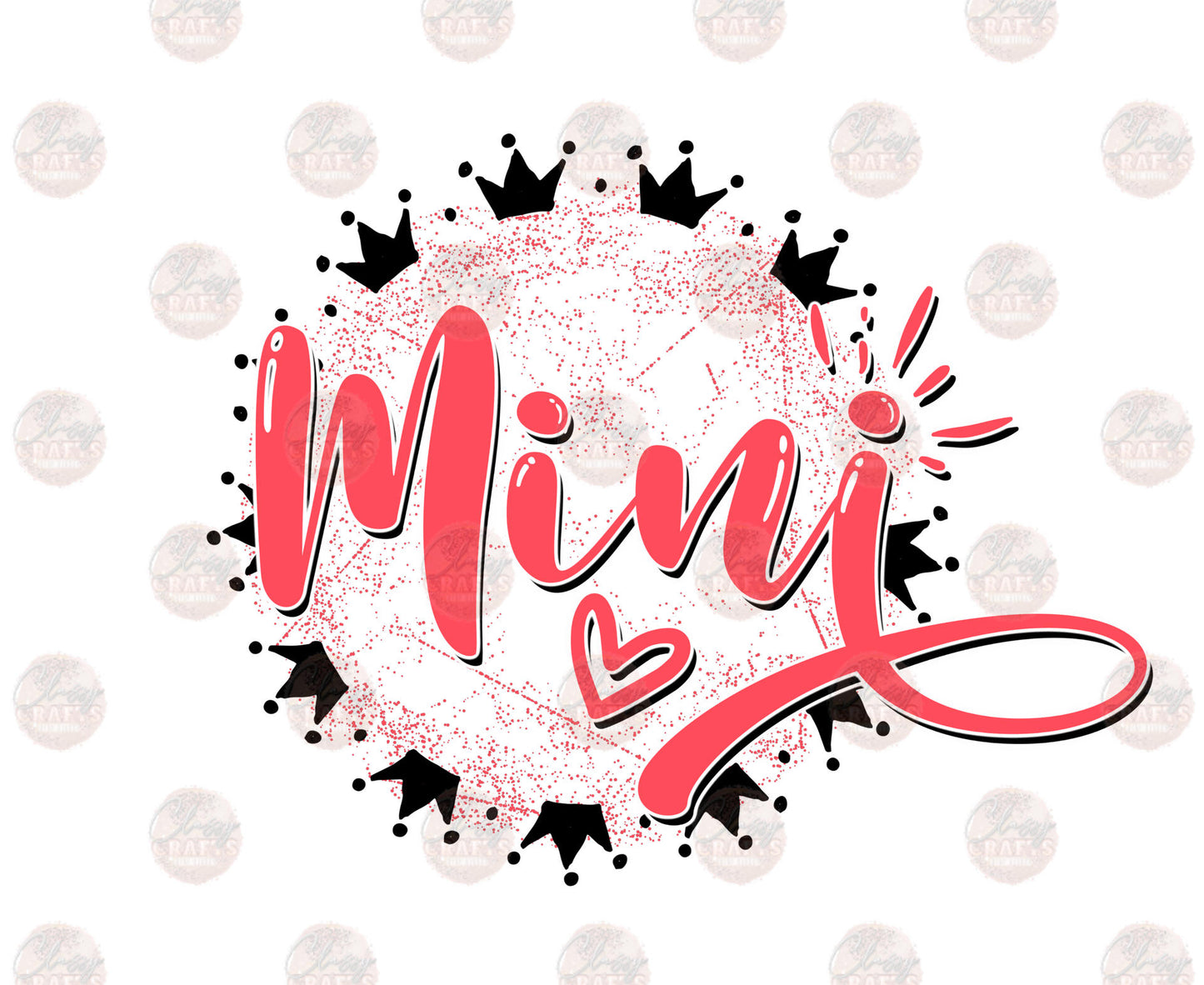 Mini Red Crown Transfer