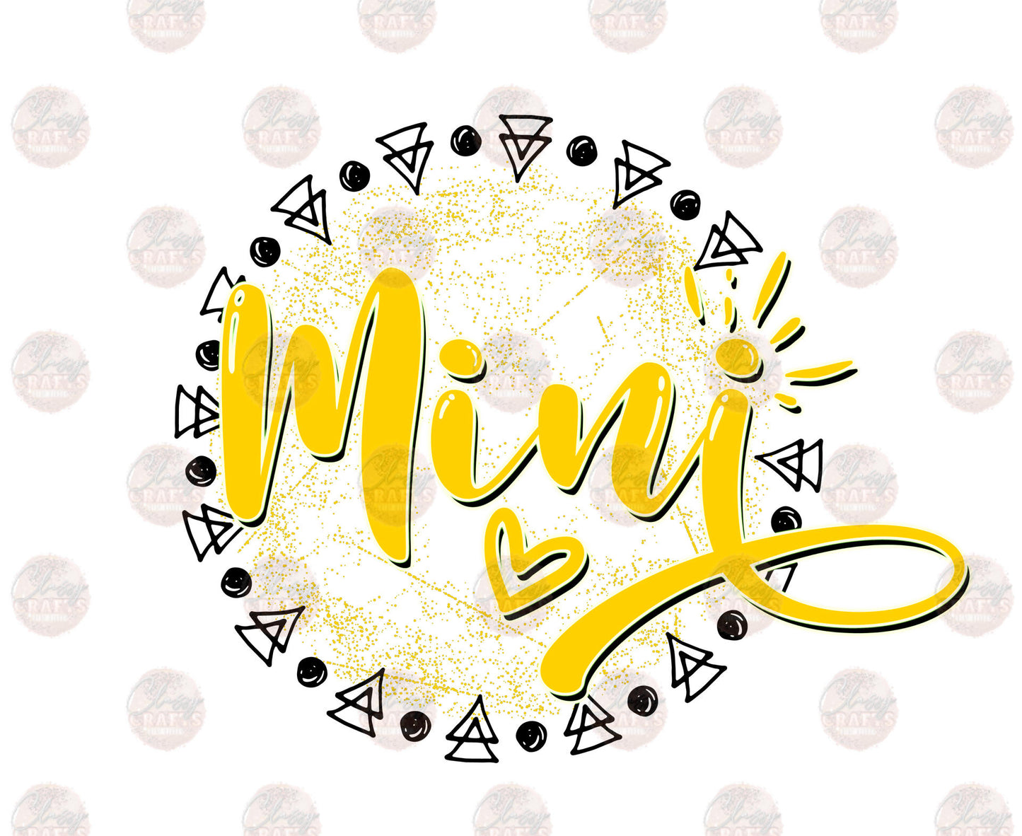 Mini Yellow Triangle Transfer