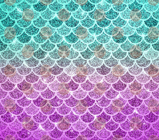 Mint Cherry Mermaid Tumbler Wrap