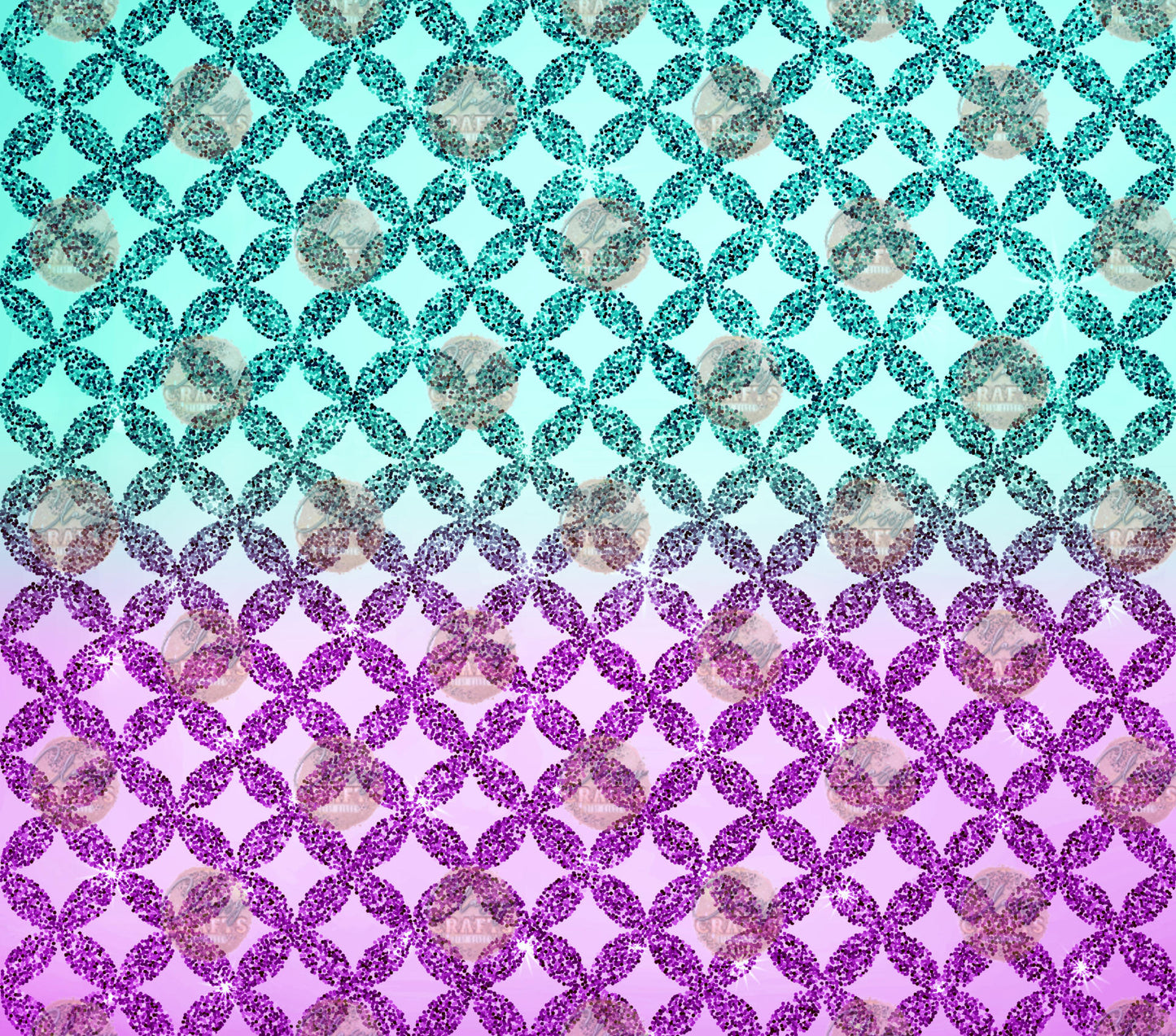 Mint Cherry Pattern Tumbler Wrap