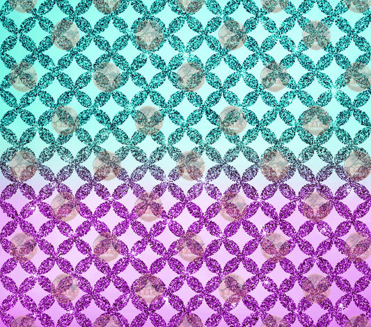 Mint Cherry Pattern Tumbler Wrap