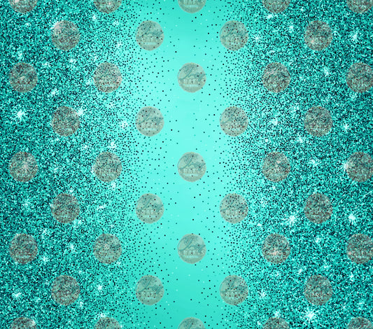 Mint Glitter 1 Tumbler Wrap