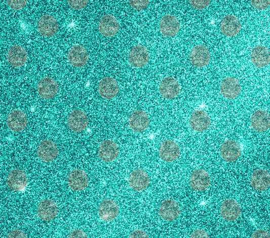 Mint Glitter 3 Tumbler Wrap