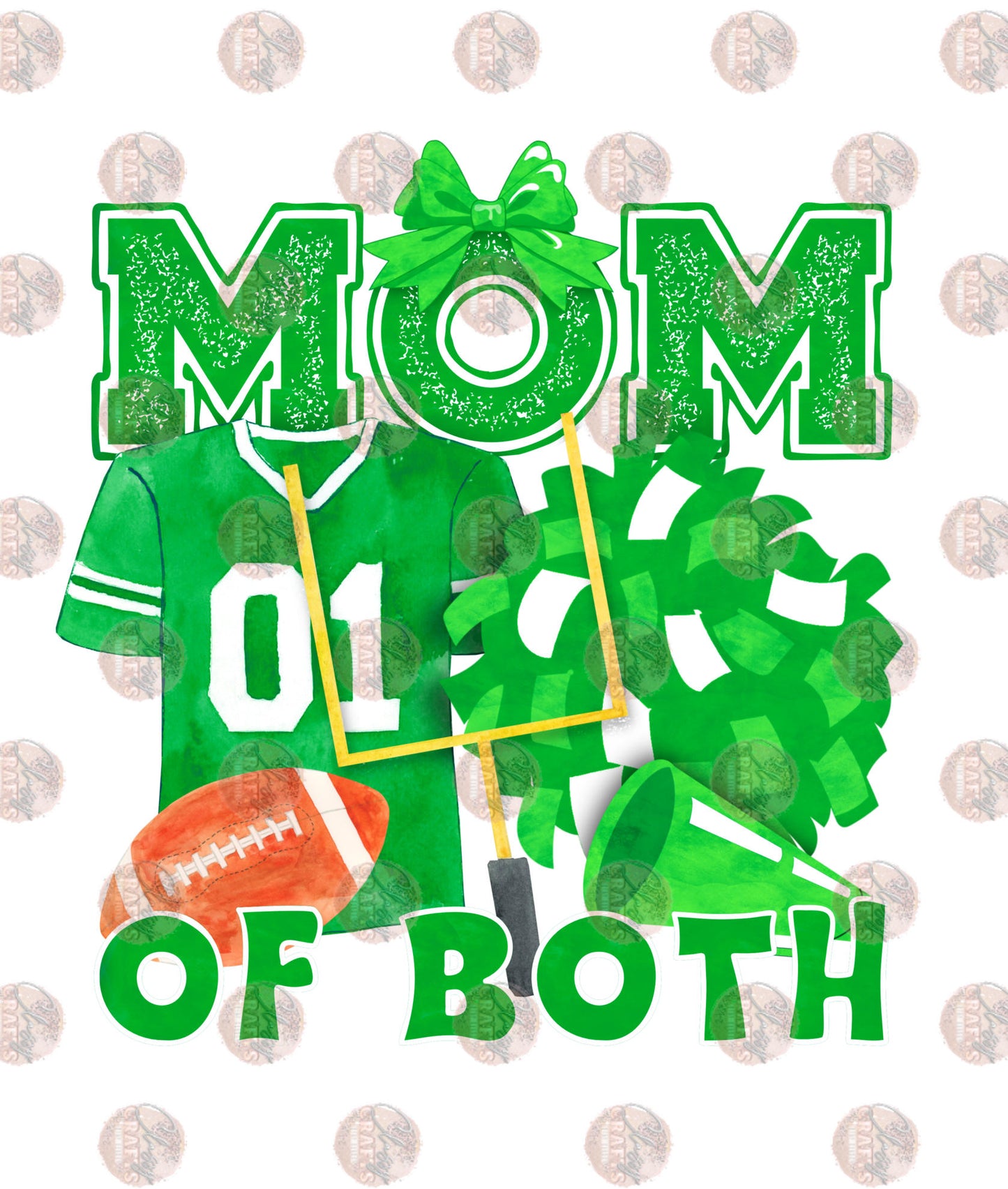 Mom Of Both Green Transfer