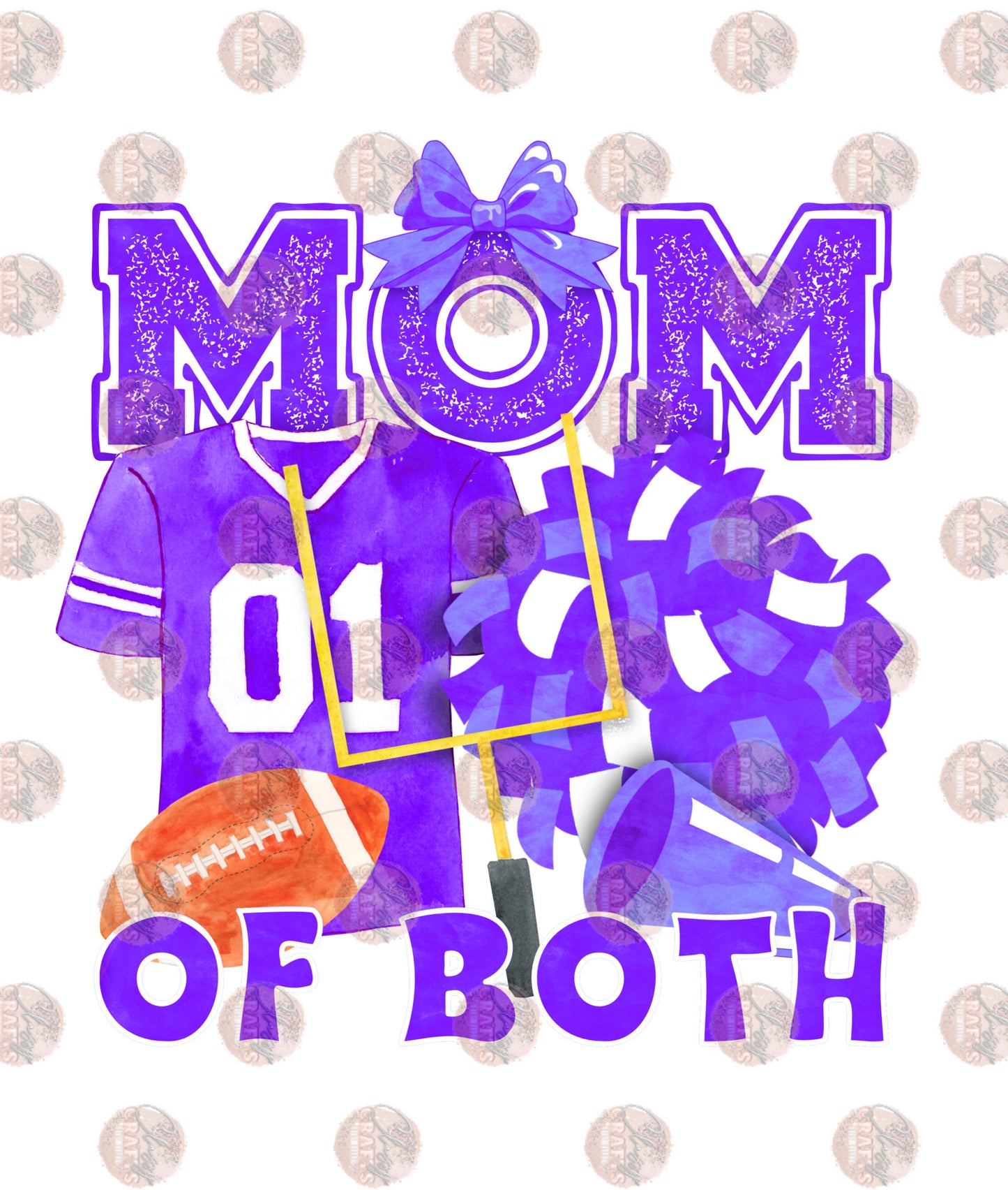 Mom Of Both Purple Transfer