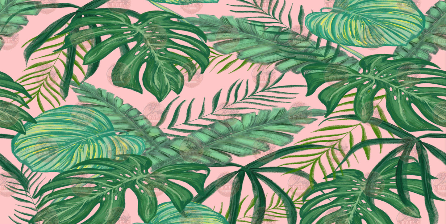 Monstera Leaf Front License Plate- Sublimation Transfer