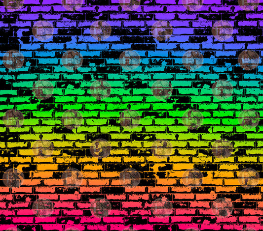 Multicolored Brick Tumbler Wrap