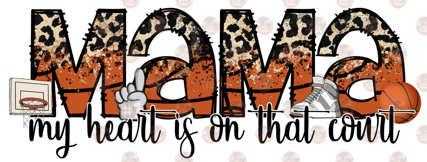 My Heart Is On That Court Basketball Transfer