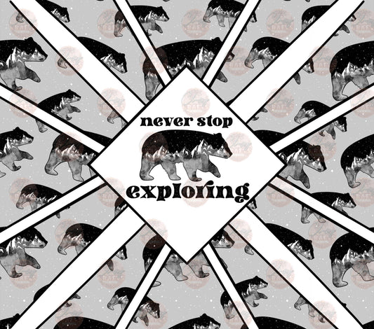 Never Stop Tumbler Wrap
