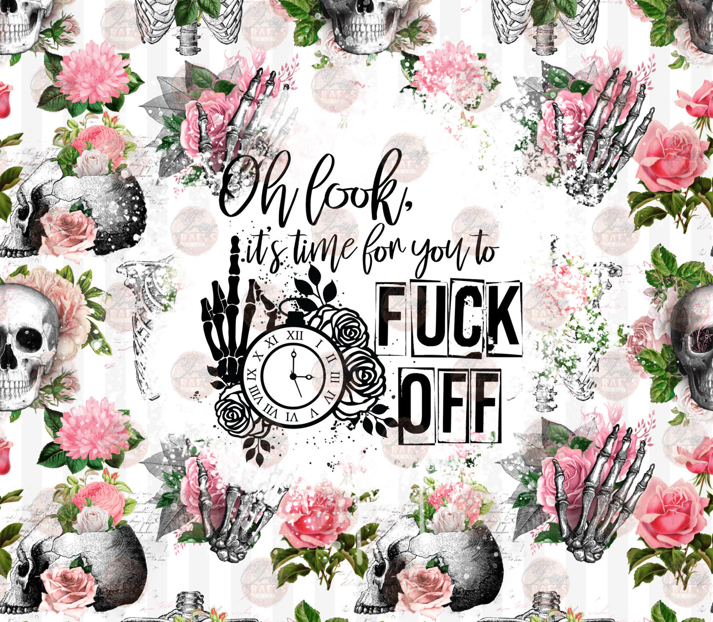 Oh Look, It's Time Tumbler Wrap