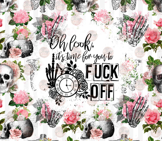 Oh Look, It's Time Tumbler Wrap