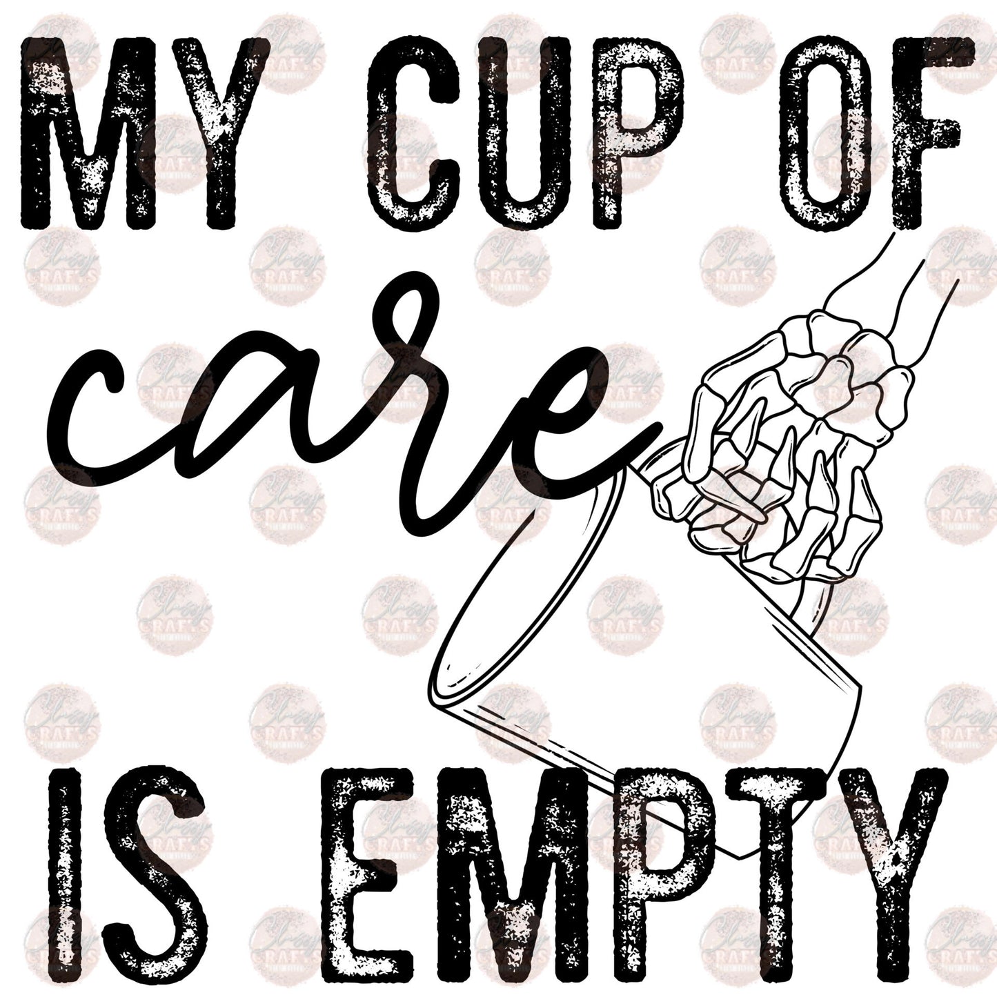 Oh Look My Cup Of Care Transfer
