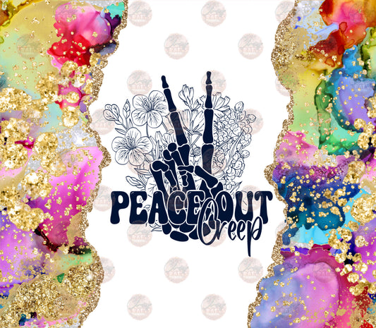 Peace Out Creep Tumbler Wrap