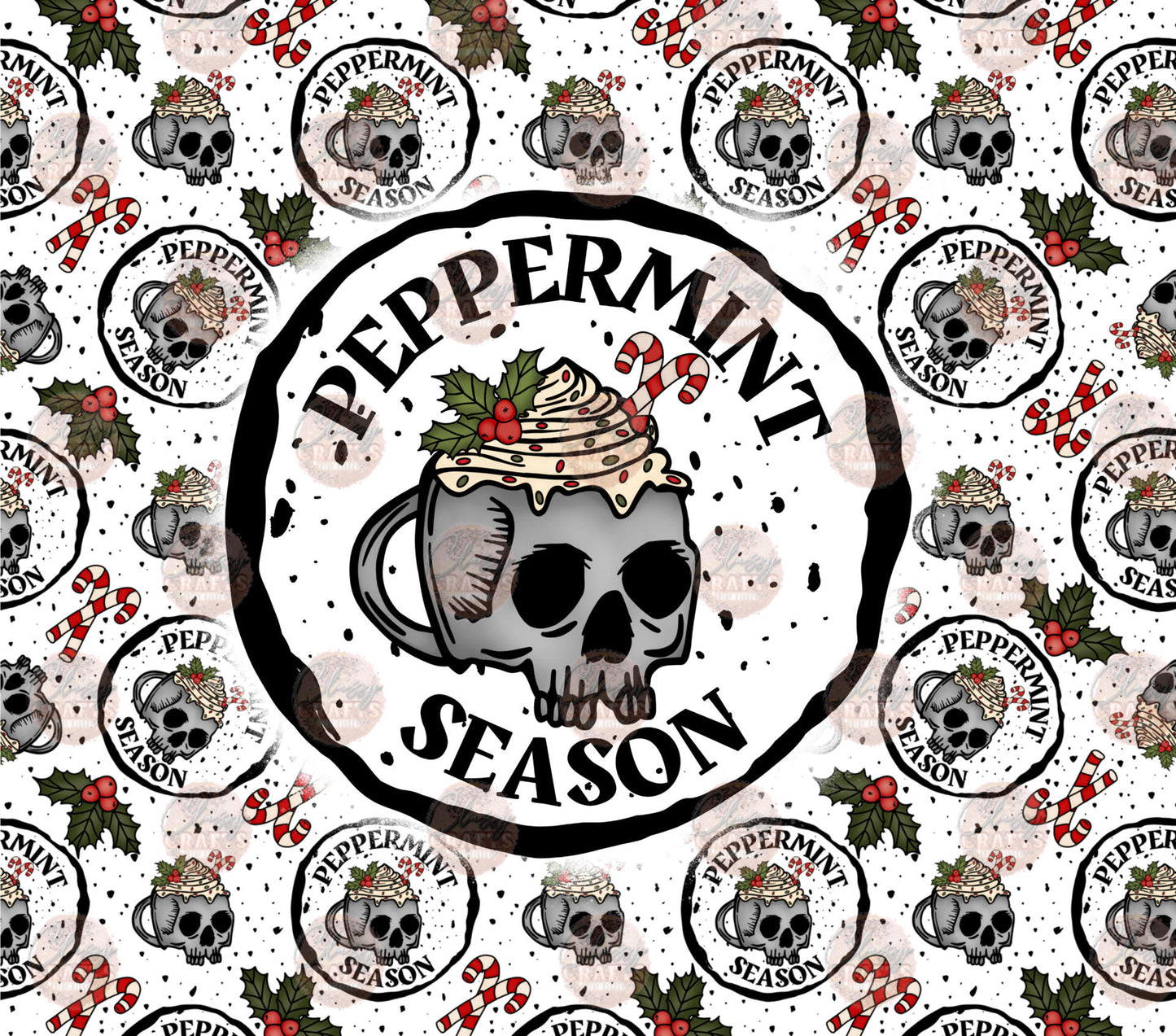 Peppermint Season Tumbler Wrap