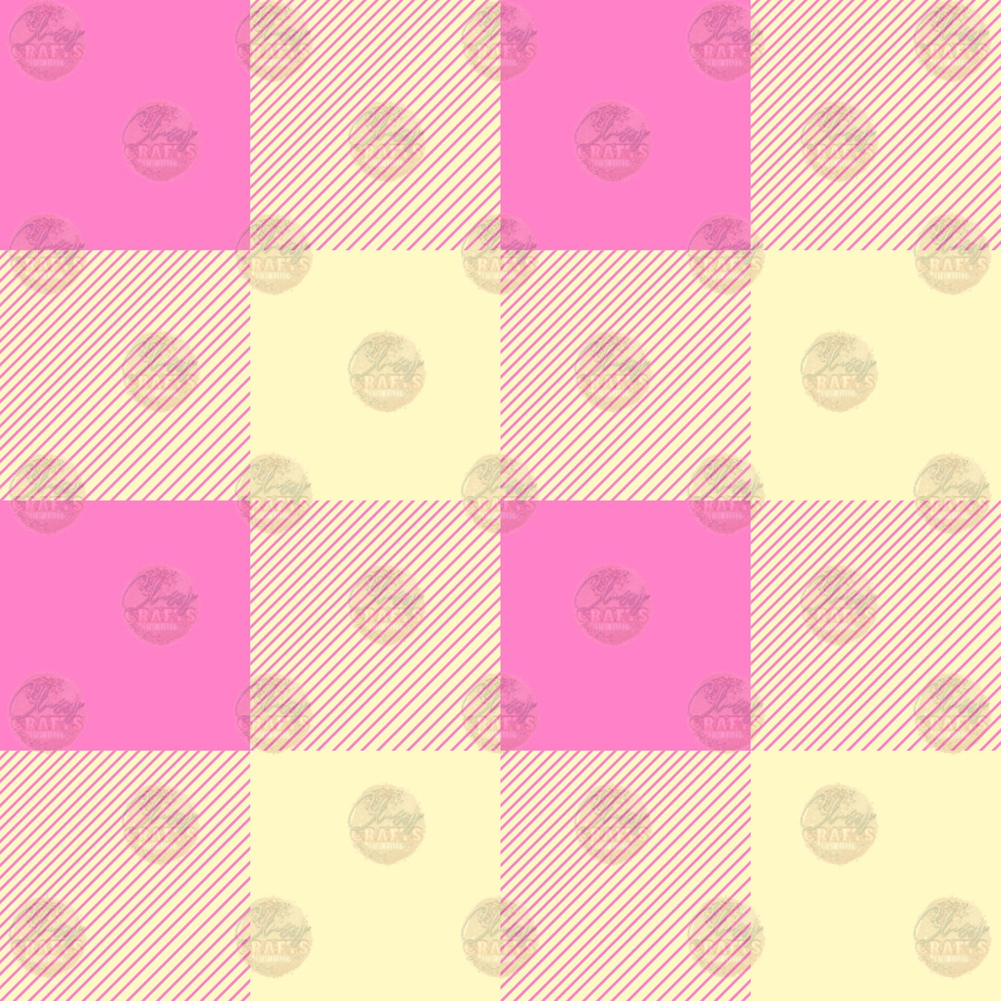 Pink And Yellow Plaid Tumbler Wrap