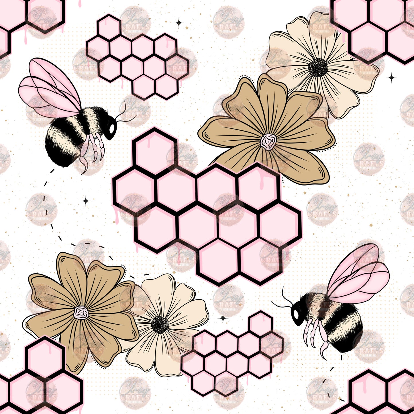 Pink Bee 2 Seamless Wrap