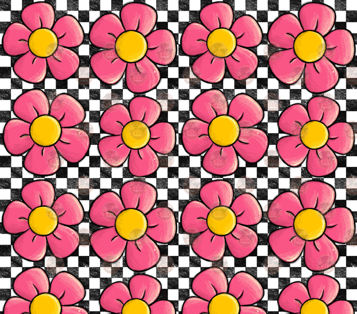 Pink Daisy Tumbler Wrap