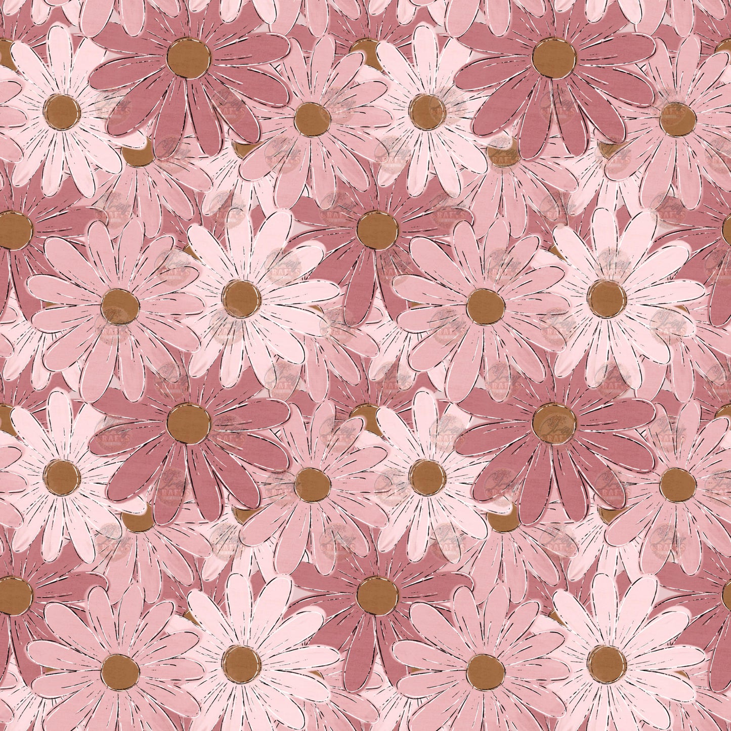 Pink Floral Seamless Wrap