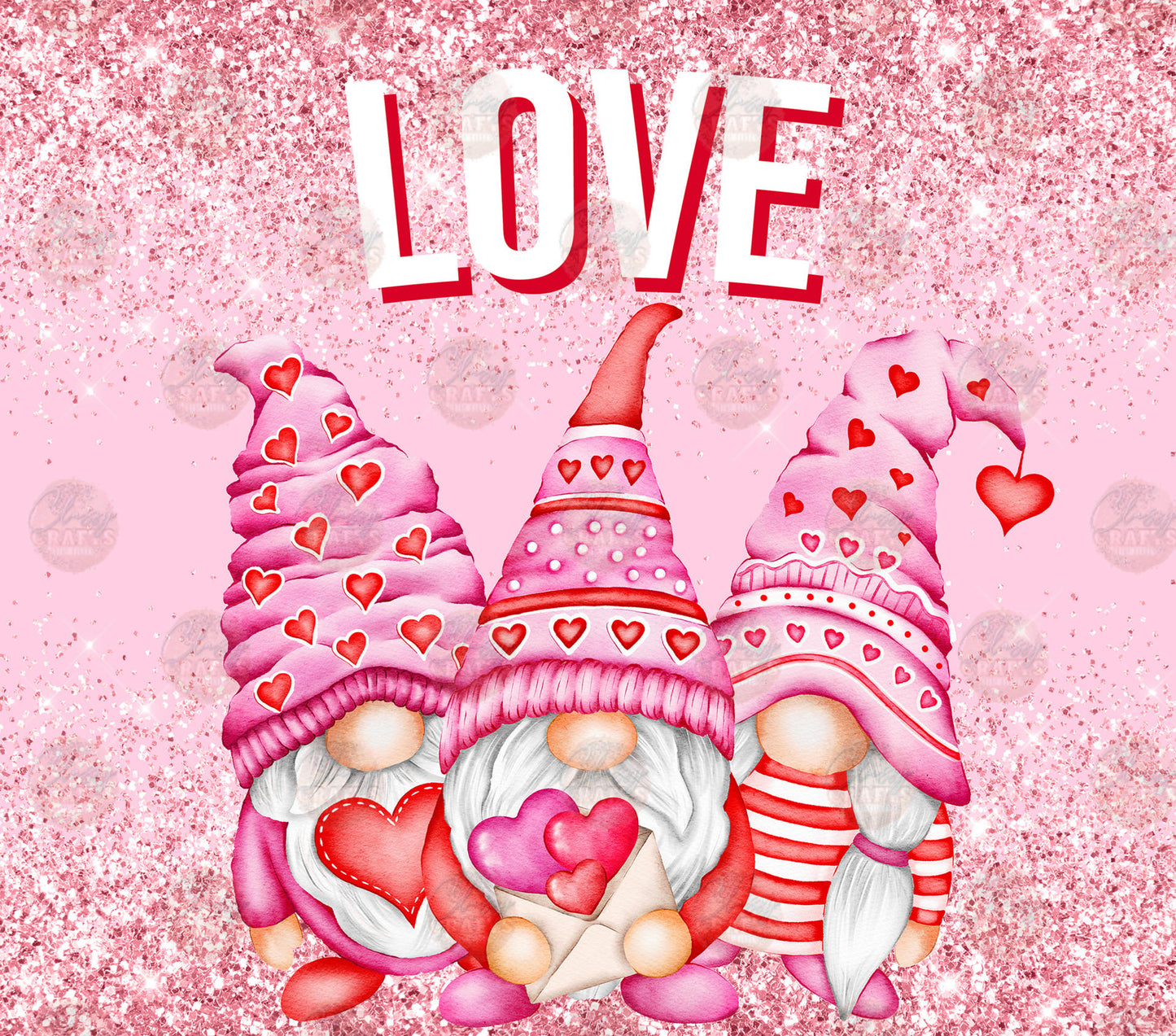 Pink Gnome 2 Tumbler Wrap