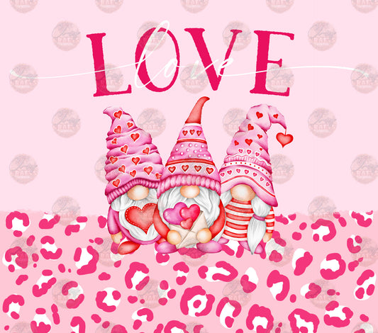 Pink Leopard Gnomes Tumbler Wrap