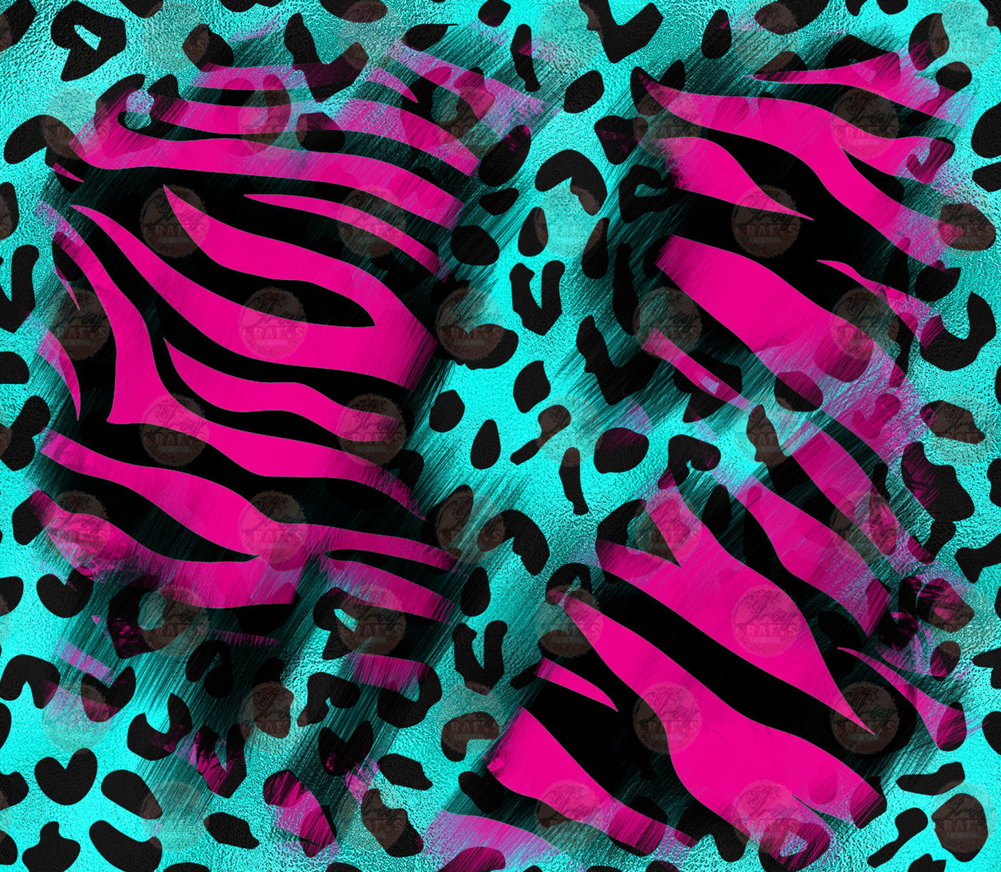 Pink Zebra Tumbler Wrap