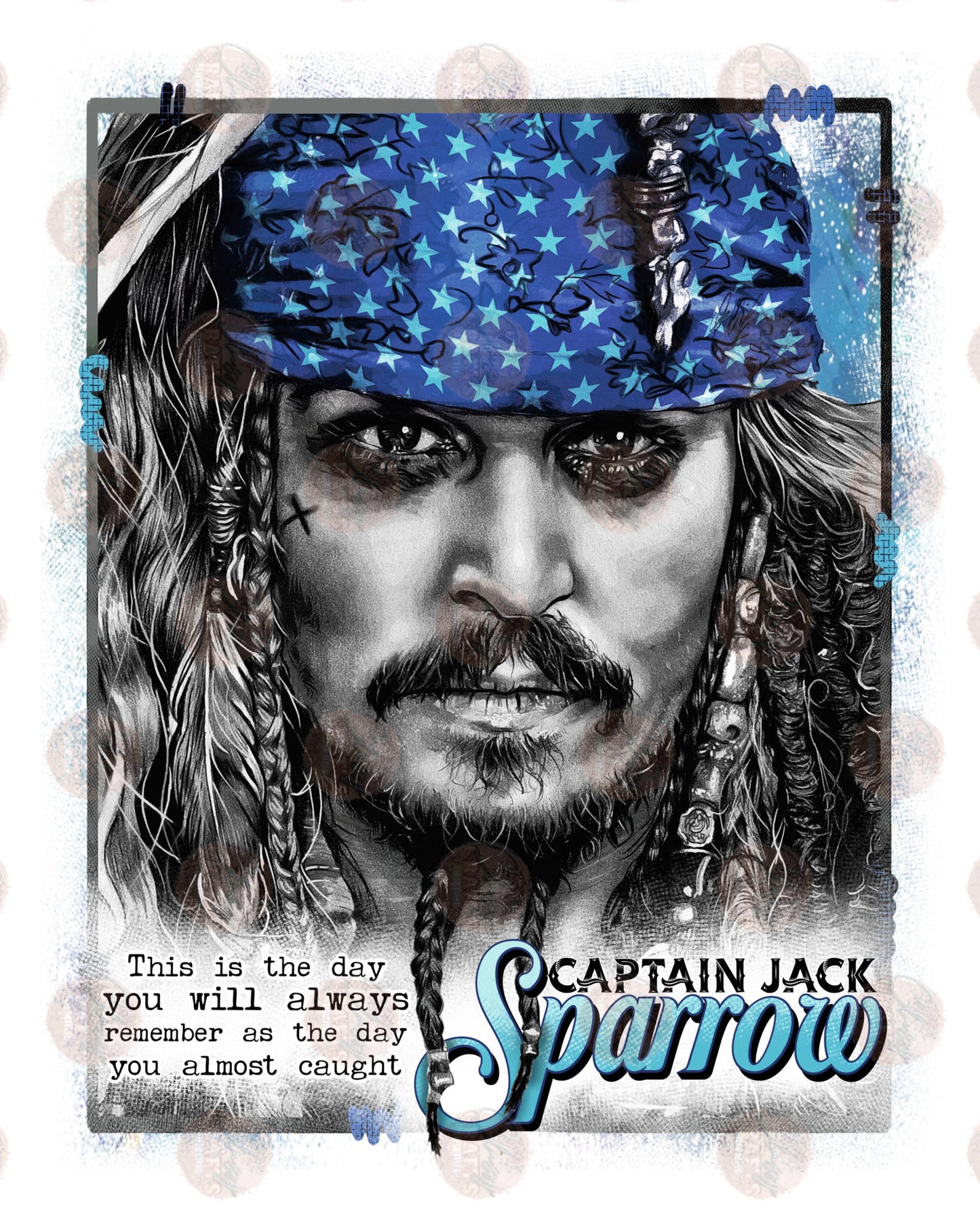 Pirate Blue Transfer