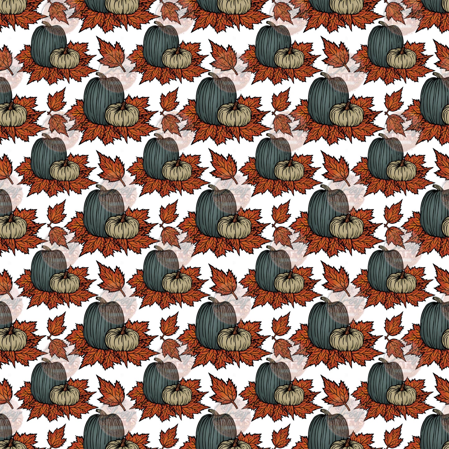 Pumpkin Leaves Seamless Wrap