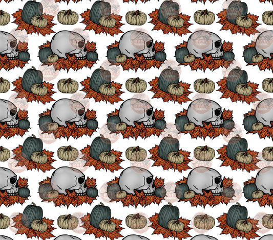 Pumpkin Skull Tumbler Wrap