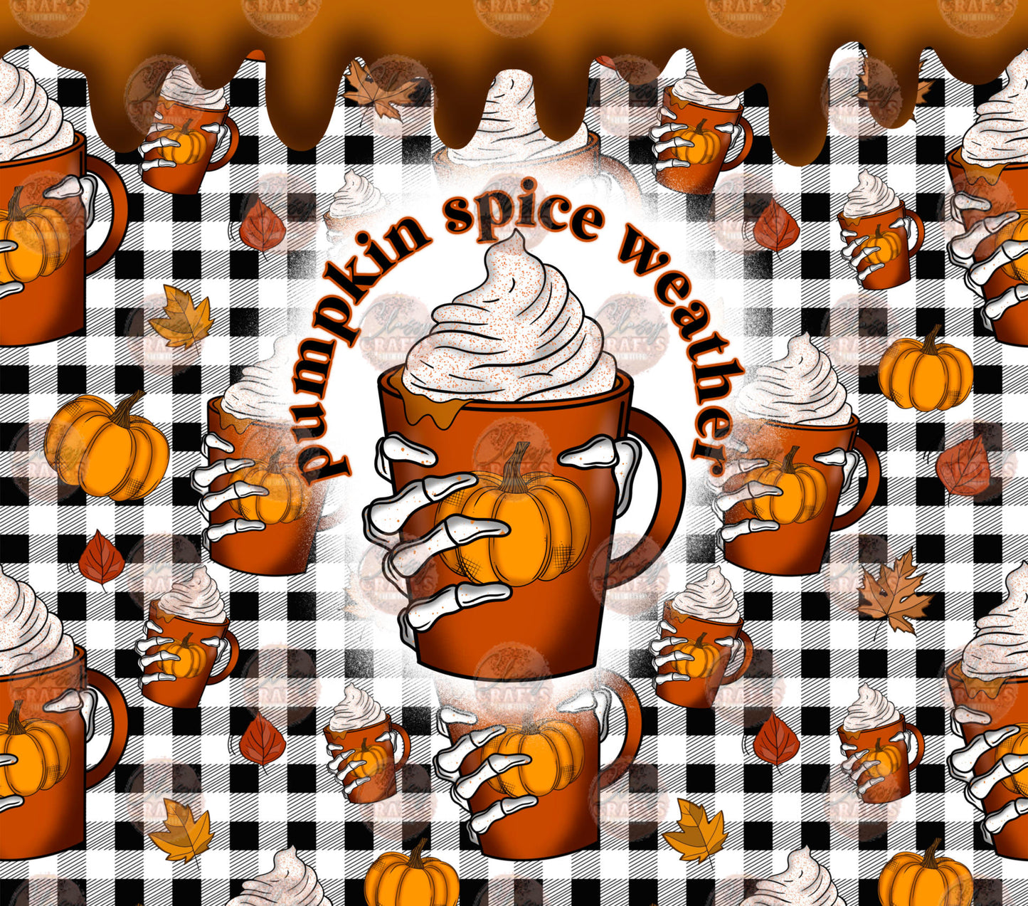 Pumpkin Spice Skelly 2 Tumbler