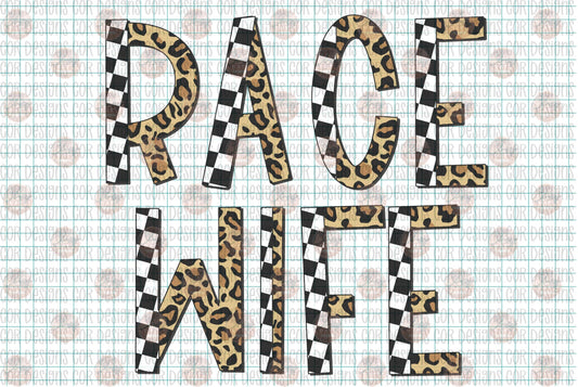 Race Wife - Sublimation Transfer