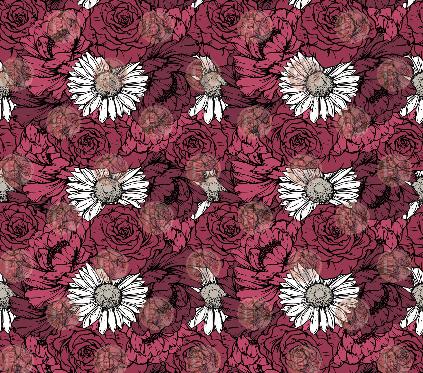 Red Floral Tumbler Wrap