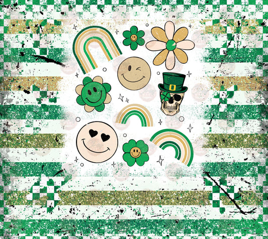 Retro St. Patricks Day Tumbler Wrap
