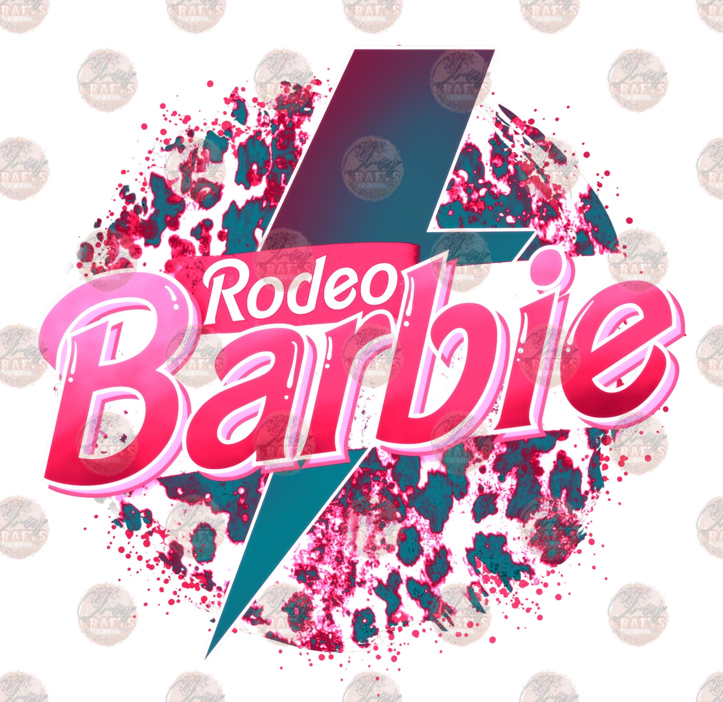Rodeo Doll Bolt Pink Transfer