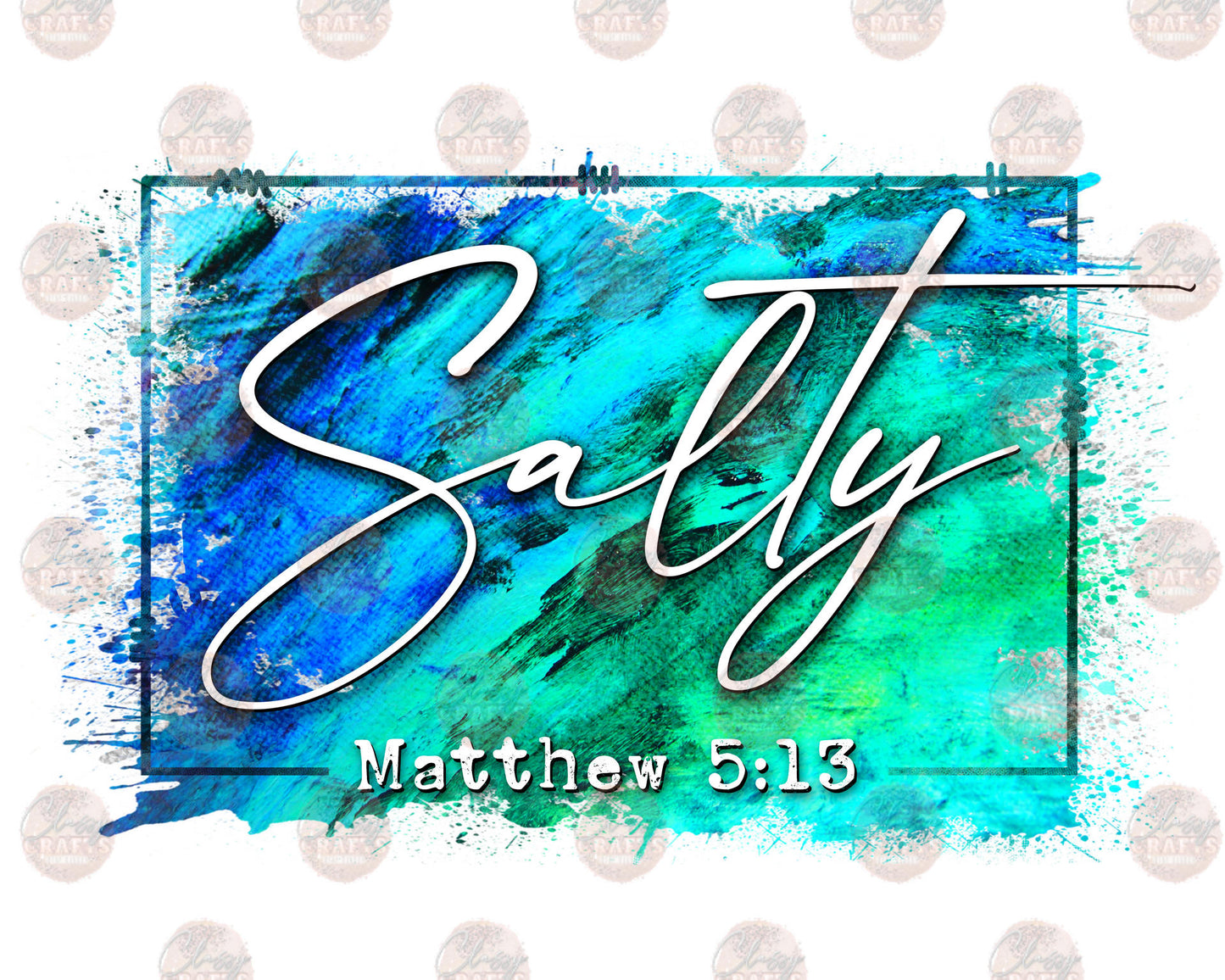 Salty Matthew Blue Green Transfer