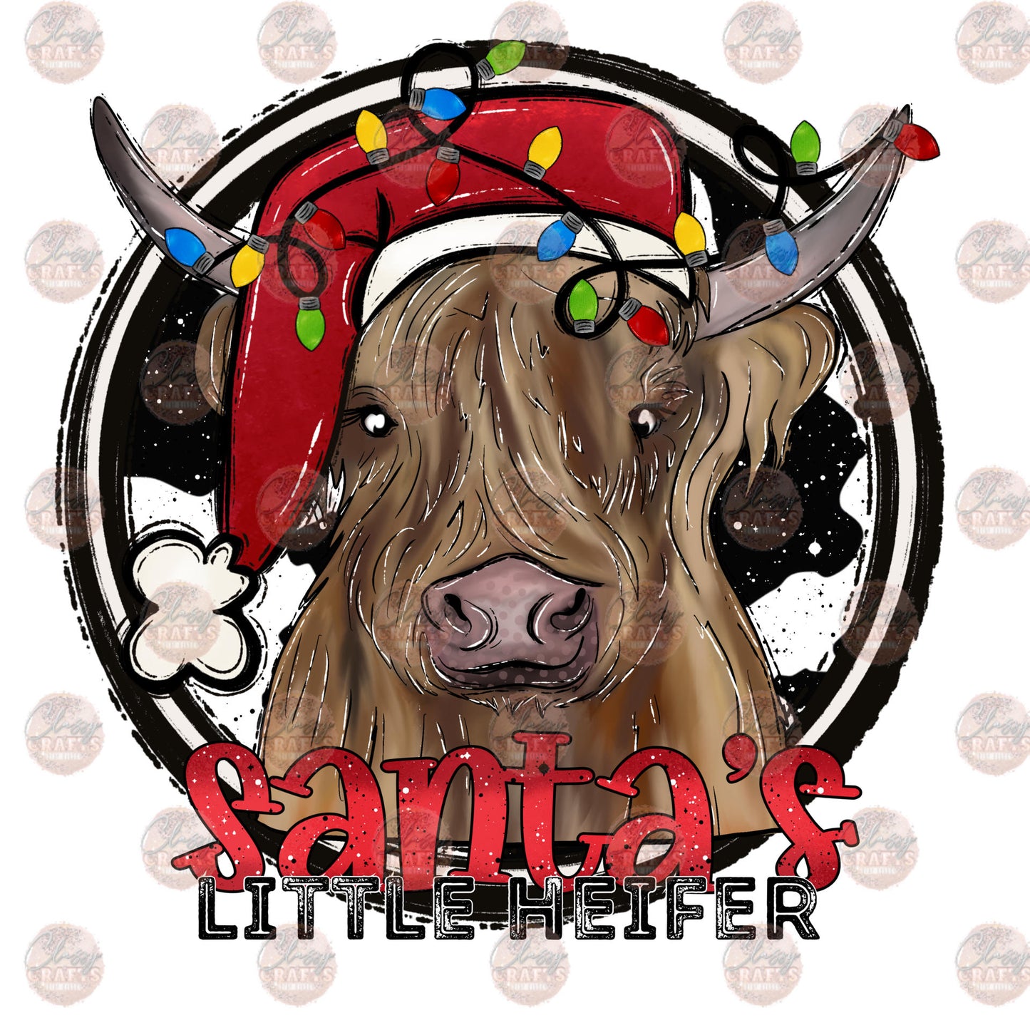 Santa's Little Heifer Transfer
