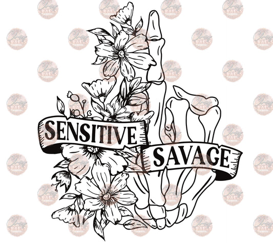 Sensitive Savage B&W Transfer