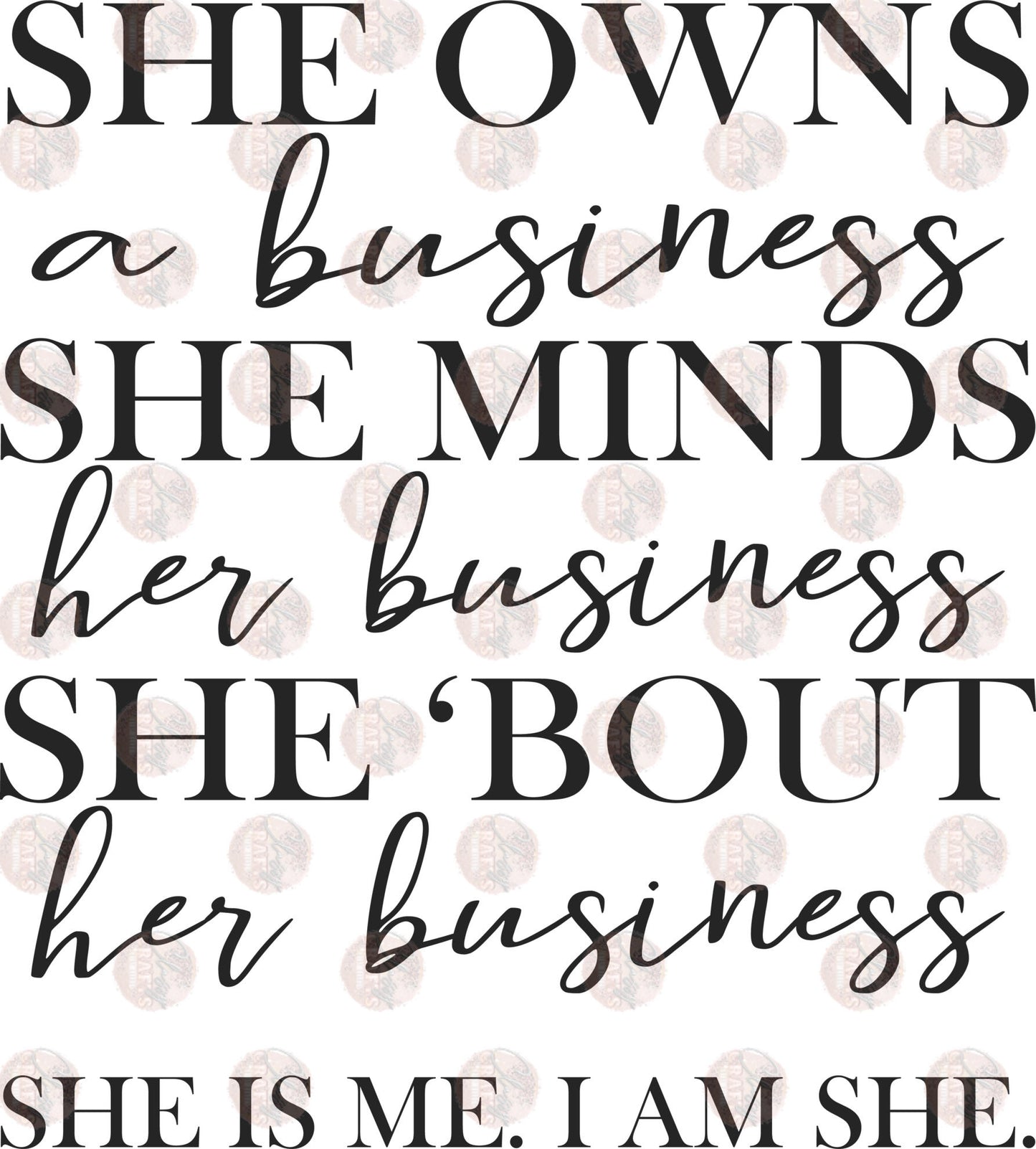 She Owns A Business Transfer