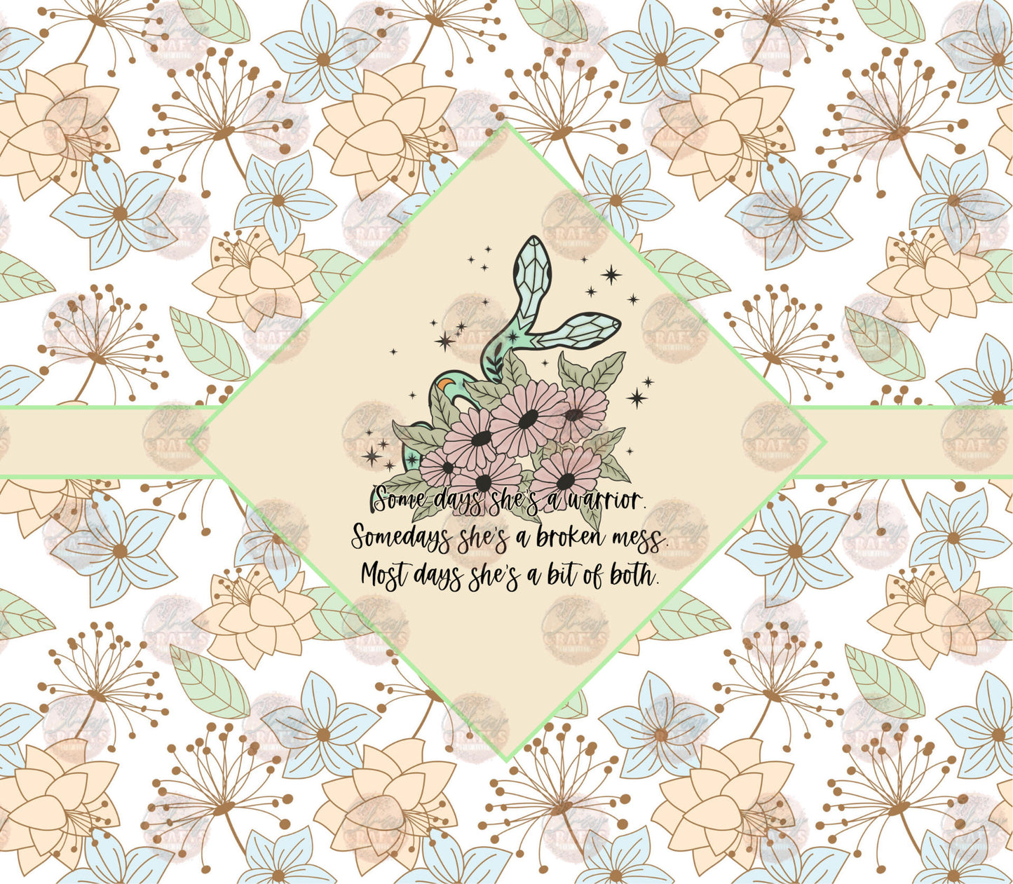 She's A Bit Of Both Tumbler Wrap