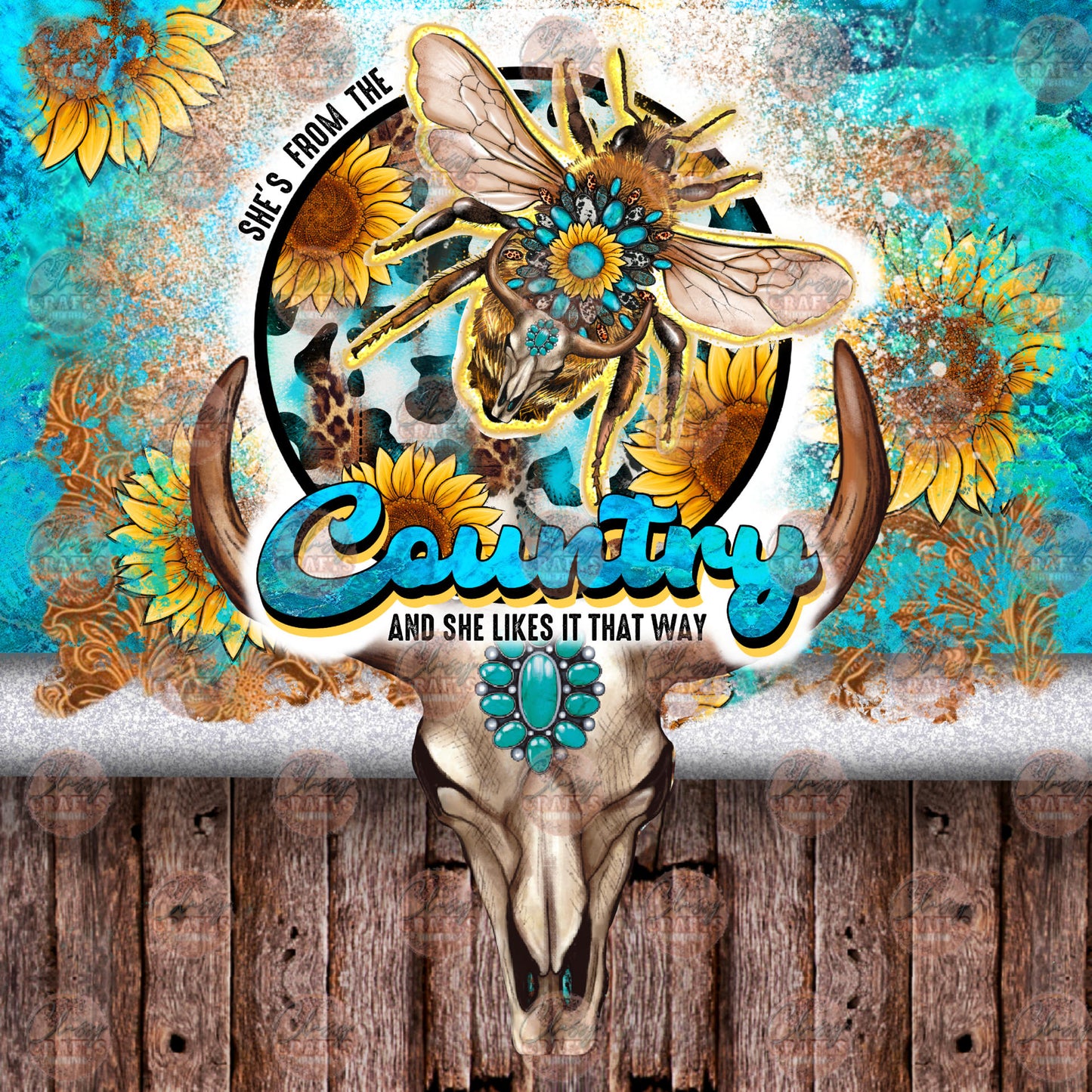 She's From The Country Tumbler Wrap