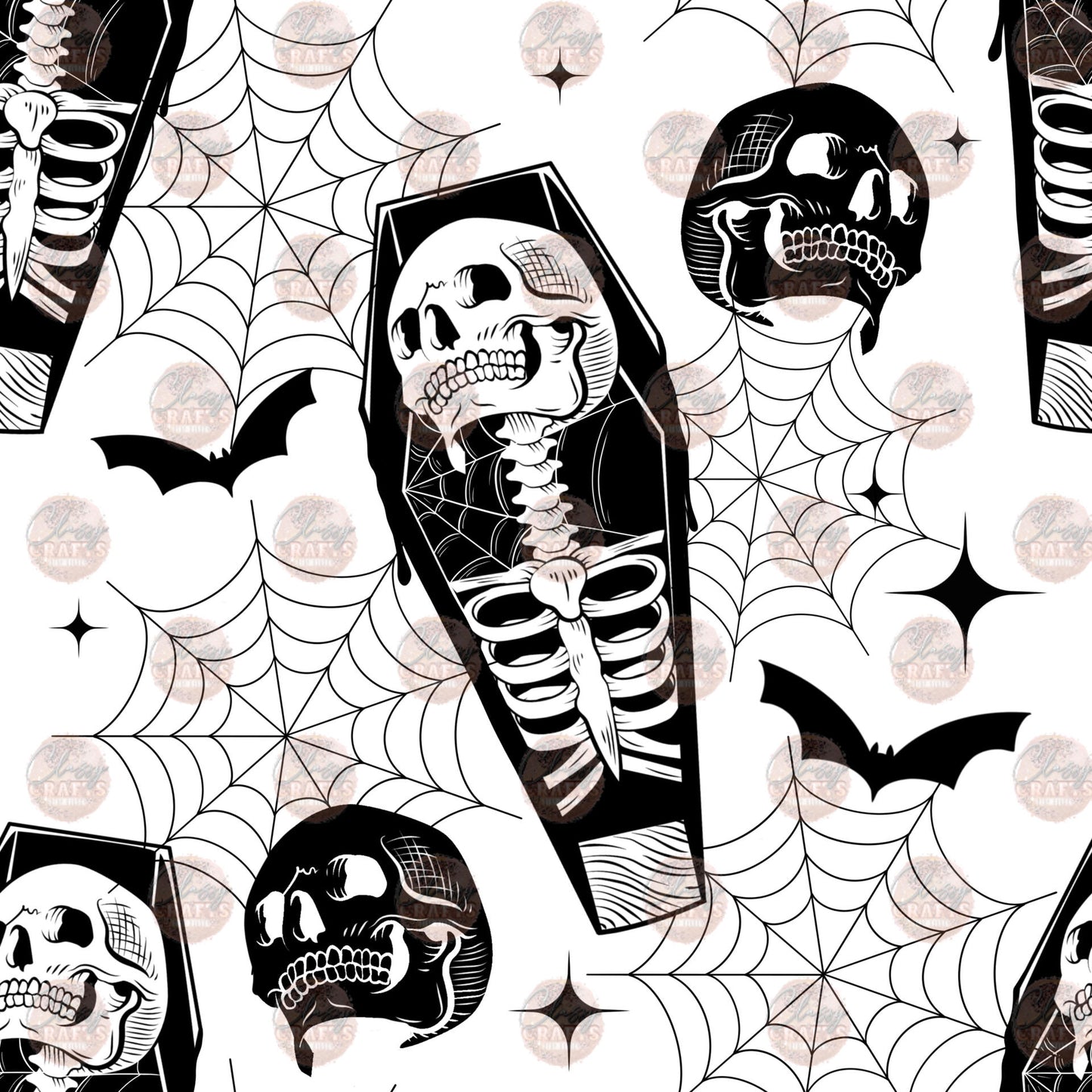 Skelly Coffin 1 Seamless Wrap