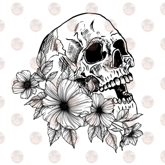 Skelly Floral 3 Transfer