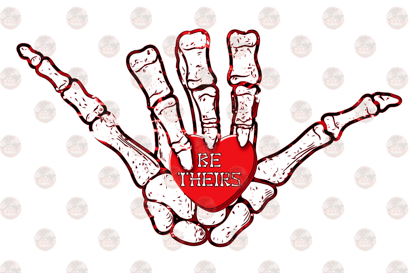 Skelly Hand Be Theirs /Red Transfer