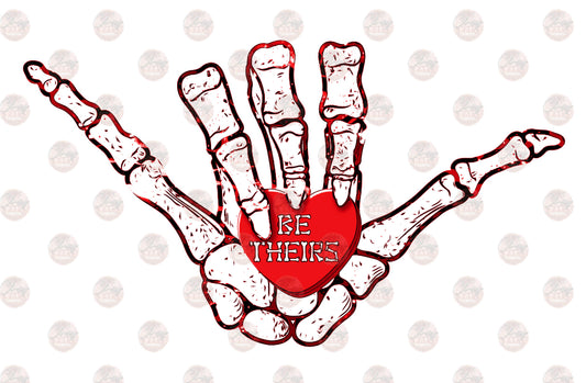 Skelly Hand Be Theirs /Red Transfer